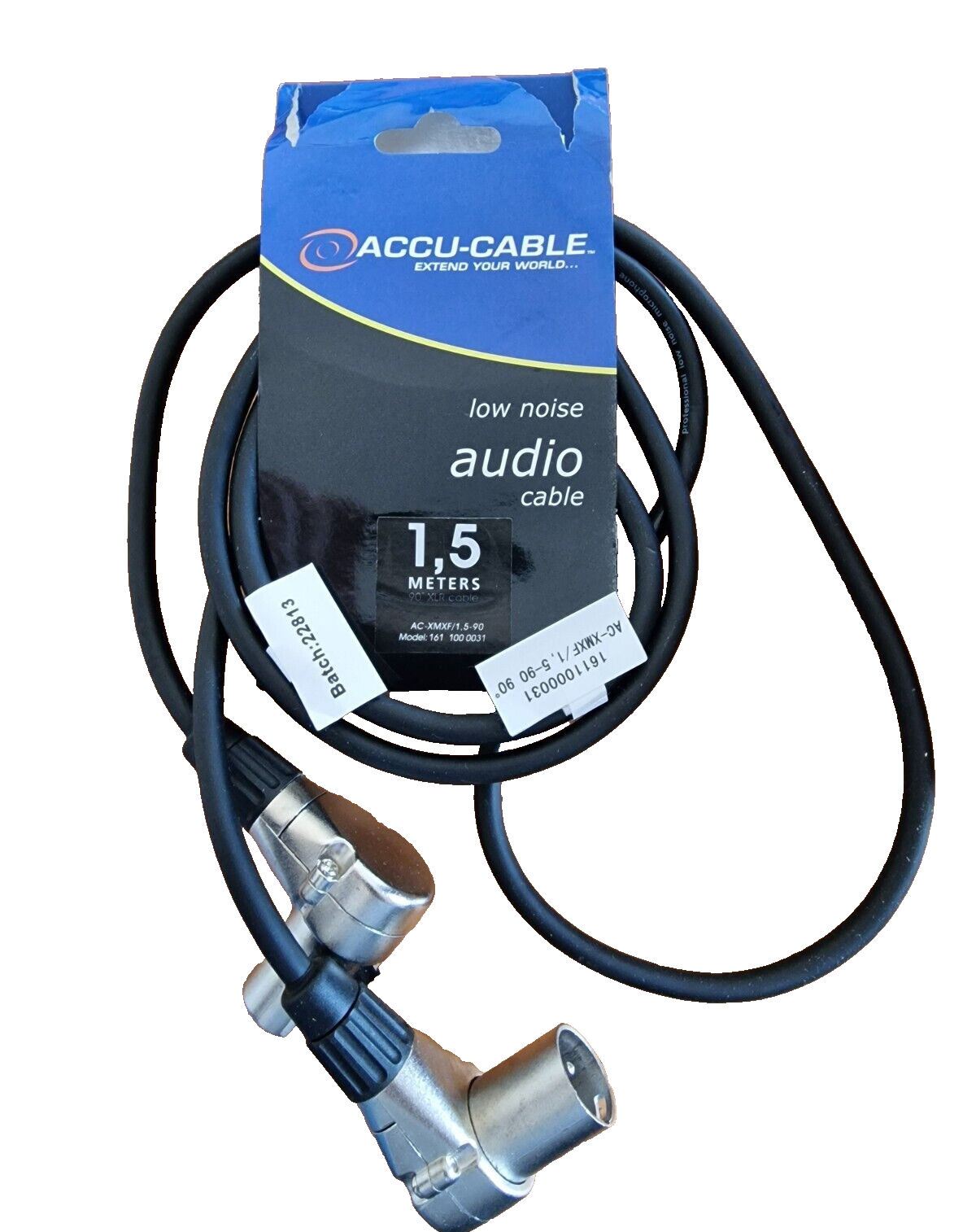 American DJ AC-XMXF 90° Mikrofon Kabel 1,5m